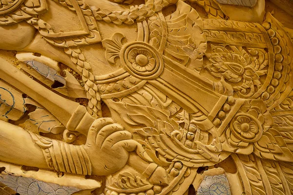 Drewno Rzeźba Rzemieślnika Tajlandia — Zdjęcie stockowe