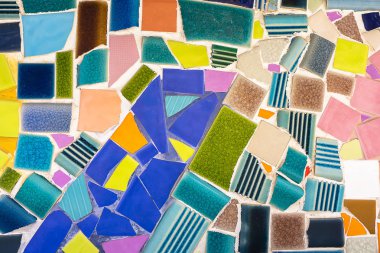 Dekoratif mozaik duvar arka plan üzerinde.