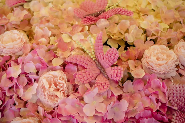 गुलाबी फूल पार्श्वभूमी — स्टॉक फोटो, इमेज