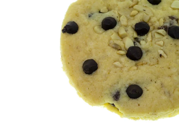 Close up chocolate chip dried banana cookie — Stock Photo, Image