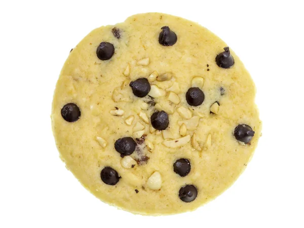 Close up chocolate chip dried banana cookie — Stock Photo, Image