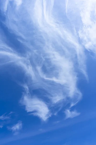 Nuvola bianca sullo sfondo del cielo blu. — Foto Stock
