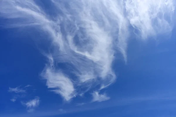 Nuvola bianca sullo sfondo del cielo blu. — Foto Stock