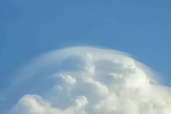 Nuage Blanc Doux Sur Ciel Avec Ciel Bleu — Photo