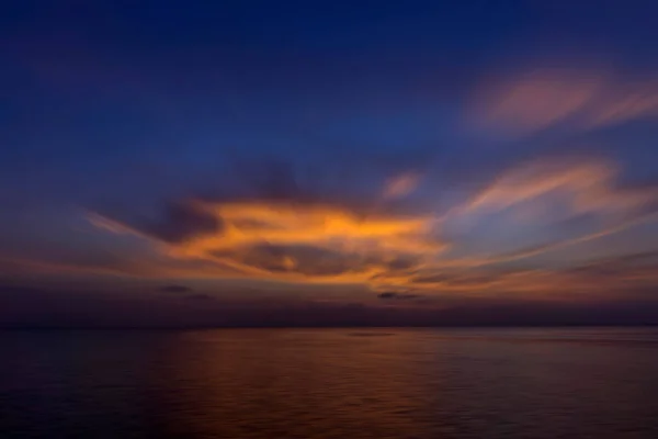 Motion Color Cloud Twilight Sky Lake — Stock fotografie