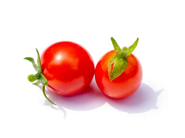 Fermer Tomate Sur Fond Blanc Avec Une Ombre Douce Nom — Photo