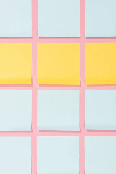 View Blank Yellow Blue Stick Notes Pink — Free Stock Photo