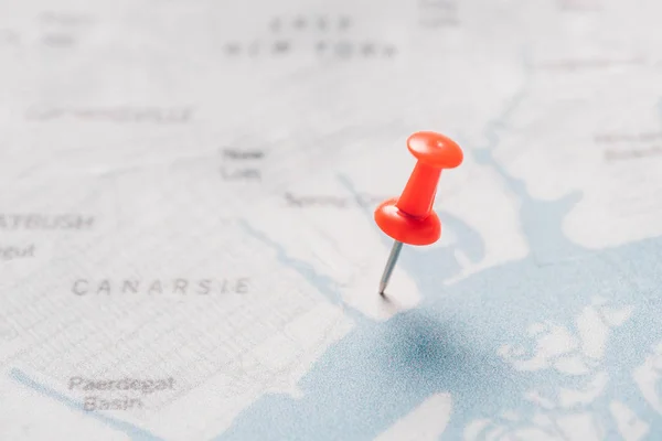 Close View Pin Map Traveling Concept — Stock Photo, Image