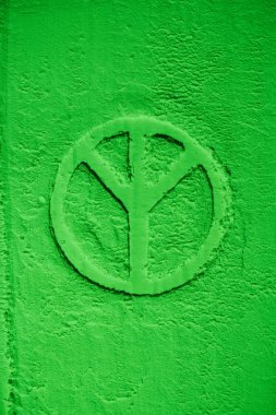 greenpeace sembol yeşil unu üstten görünüm