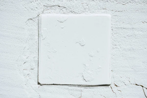 Draufsicht Der Quadratischen Form Auf Weißem Mehl Textur — Stockfoto