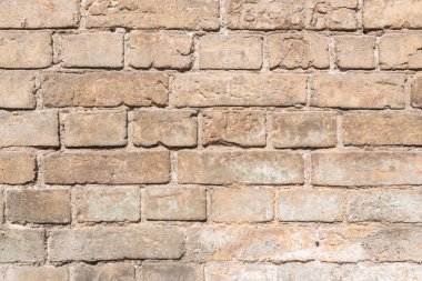 brown aged weathered brick wall background  clipart