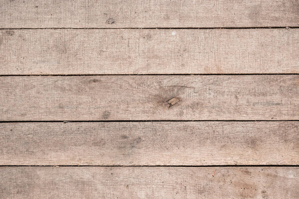 top view of grunge wooden background with horizontal planks