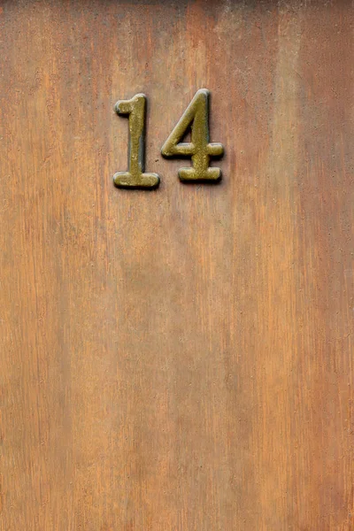 Close View Sign Wooden Door — Free Stock Photo