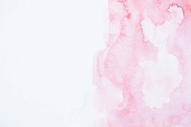 abstract light pink watercolor background with copy space clipart