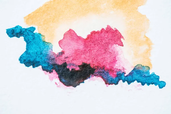 Abstracte Achtergrond Met Kleurrijke Aquarel Blots — Stockfoto