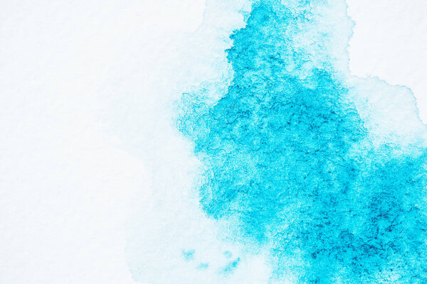 abstract bright turquoise watercolor background