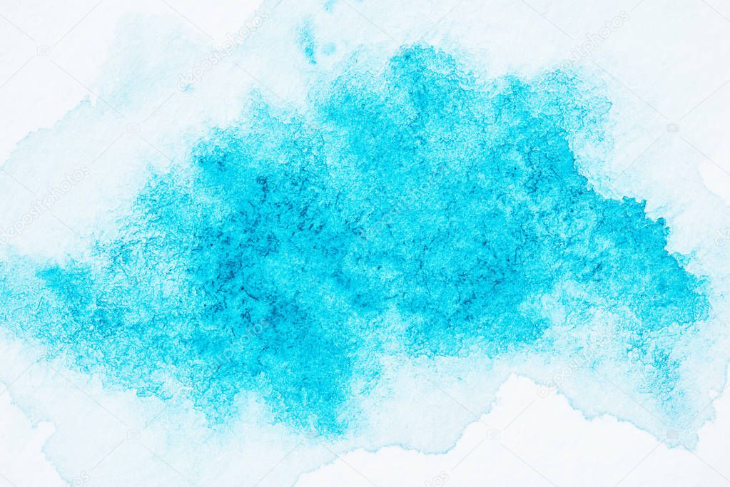 abstract bright turquoise watercolor texture