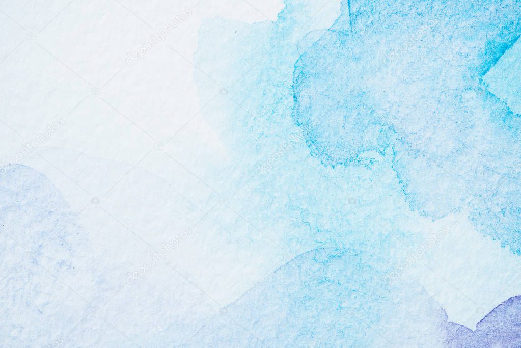 abstract light watercolor blue background