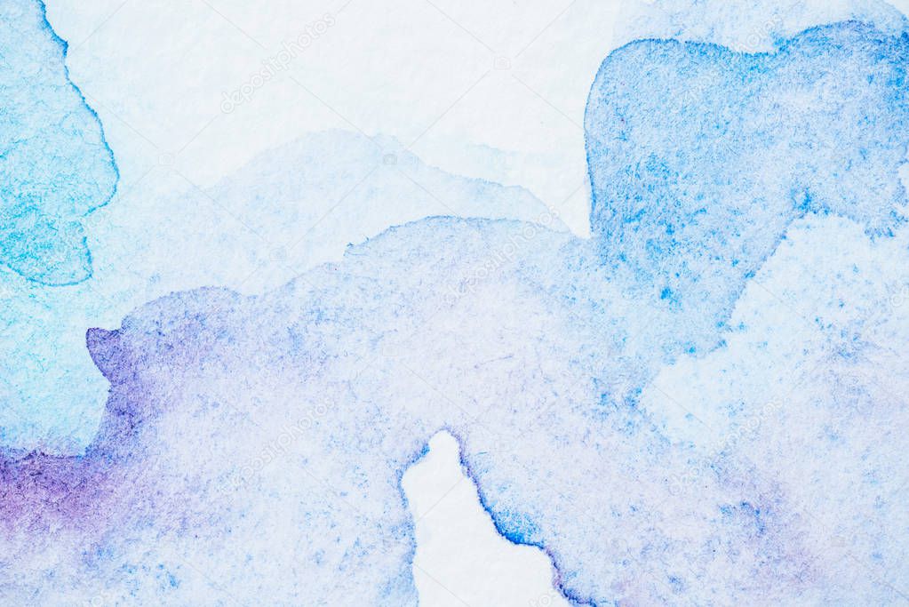 abstract light blue and purple watercolor background