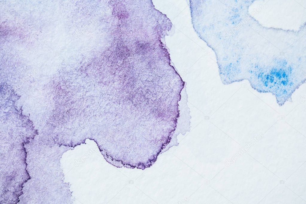 creative light blue and purple watercolor background