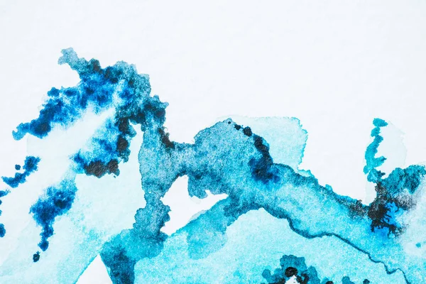 Abstracte Helder Blauwe Aquarel Achtergrond — Stockfoto