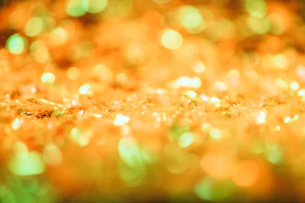 Abstract Christmas Background Orange Defocused Glitter — Stock Photo, Image