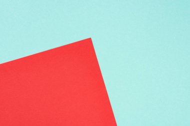 minimalist modern mavi ve kırmızı arka plan kopya alanı ile