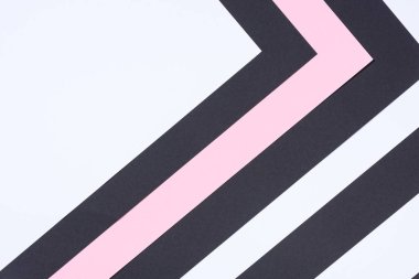 simple modern white, pink and black abstract background with copy space clipart