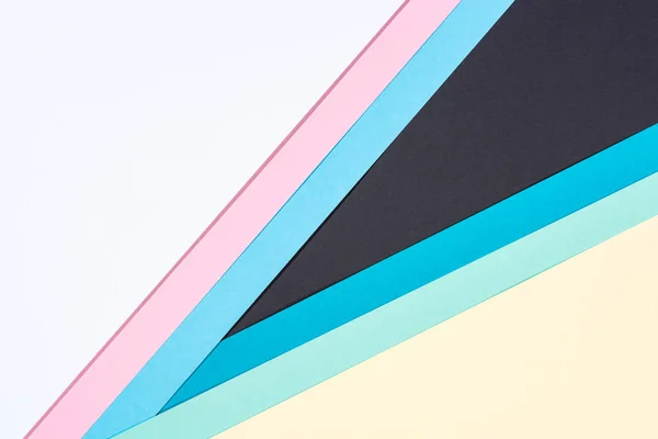 シンプル モダンな青 ピンク 白と黒と抽象的な背景コピー スペース — ストック写真