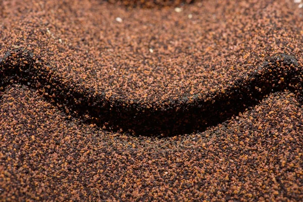 Full frame image of wall decorated by gravel background — Stock Photo