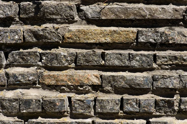 Vollbild der Backsteinmauer Hintergrund — Stockfoto