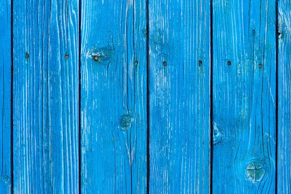 Full frame of blue wooden planks as backdrop — Stock Photo