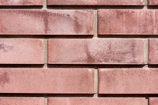 Full frame of bright brick wall backdrop — Stock Photo