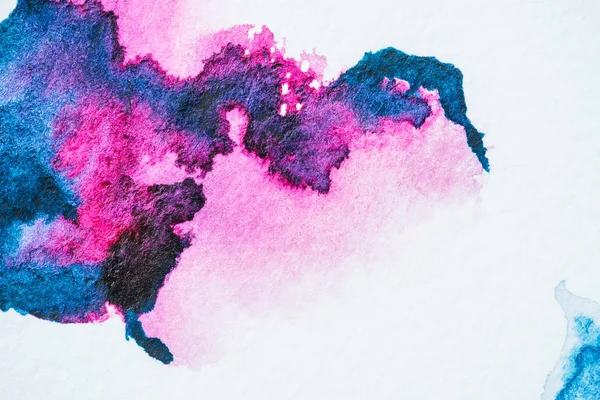 Fundo abstrato com manchas aquarela rosa e roxo — Fotografia de Stock