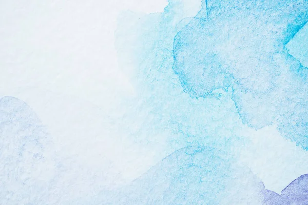 Abstrait lumière aquarelle fond bleu — Photo de stock