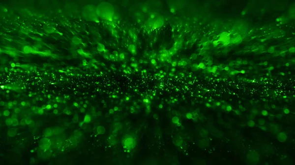 Abstract background with green blurred glitter — Stock Photo