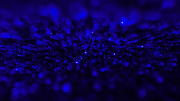 Abstract background with blue defocused glitter — Stock Photo