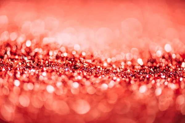 Rouge paillettes déconcentrées comme fond abstrait de Noël — Photo de stock