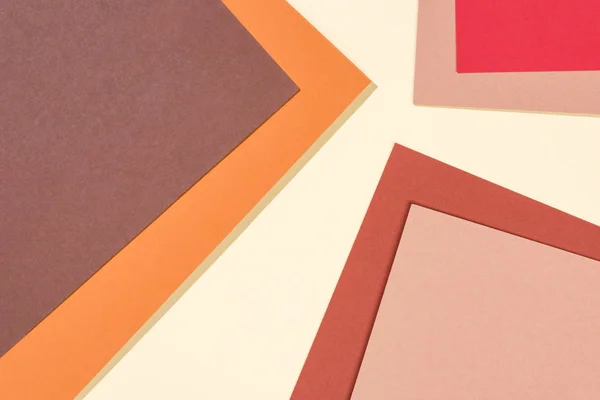 Abstrait moderne brun, jaune, beige et rouge fond avec espace de copie — Photo de stock