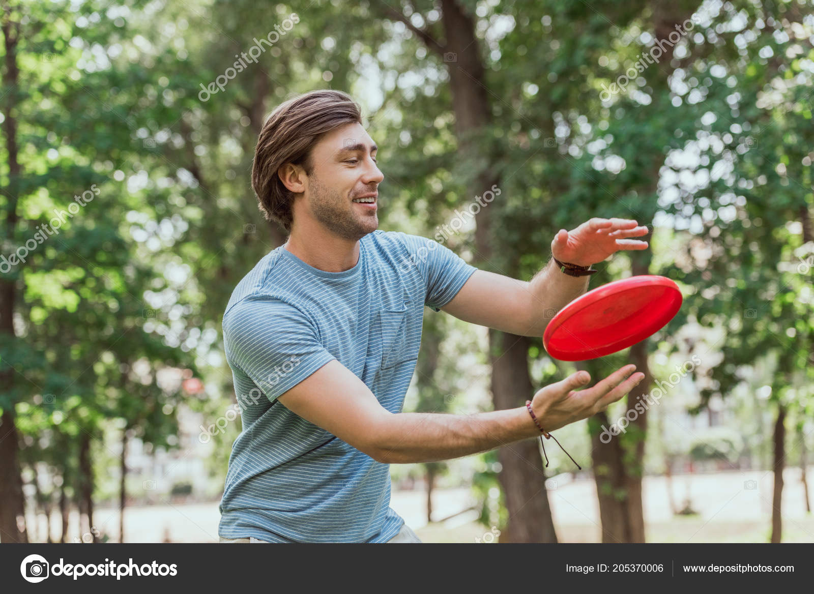 catching a frisbee