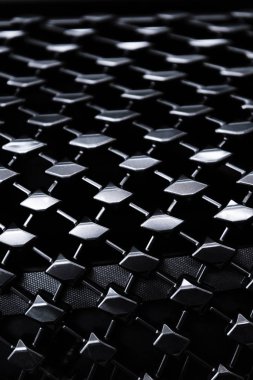 full frame of car metal grating as background clipart