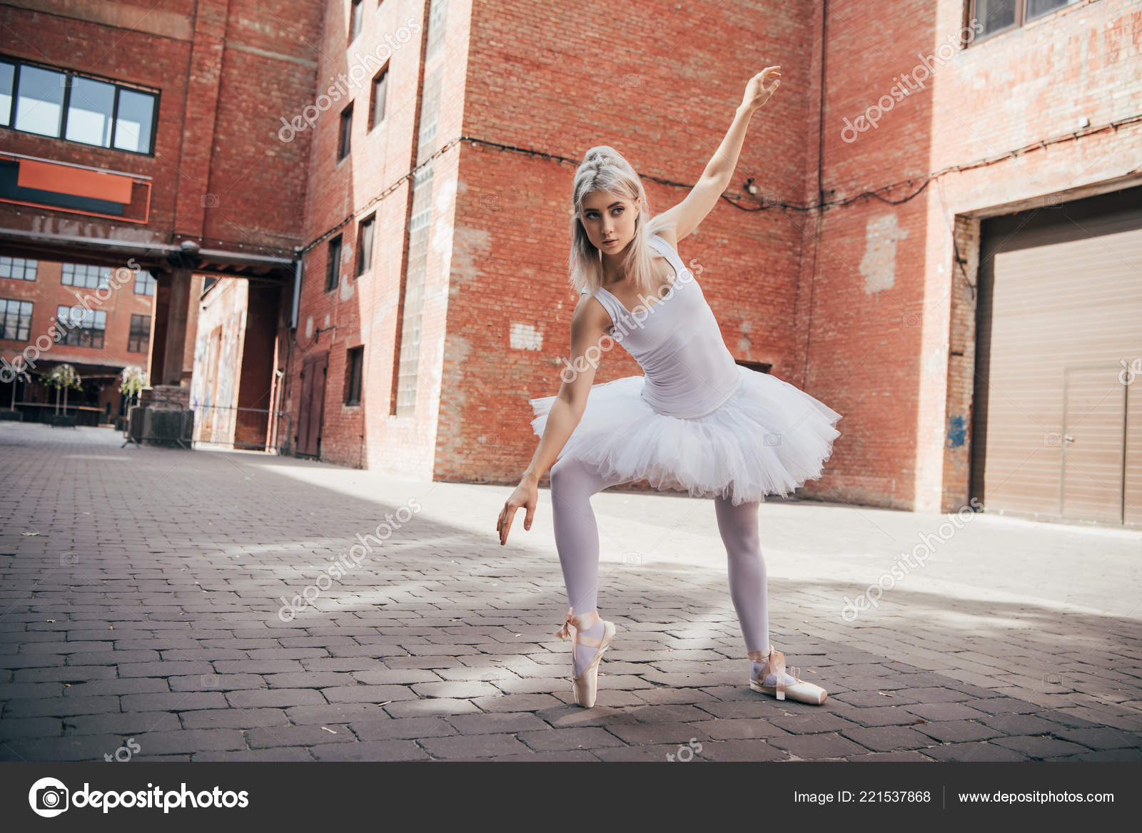 vælge henvise Site line Elegant Young Ballerina Dancing Urban City Street Stock Photo by  ©AllaSerebrina 221537868