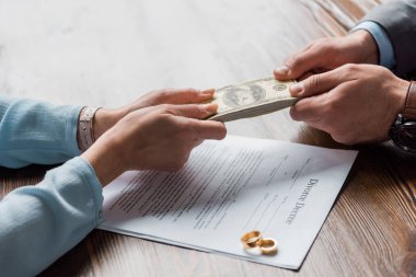 avukat ve doları banknot alyans ile boşanma kararı yukarıda tutarak istemci kırpılmış 