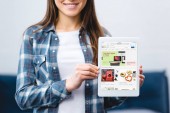 vágott shot digitális tablet app ebay gazdaság mosolygó lány
