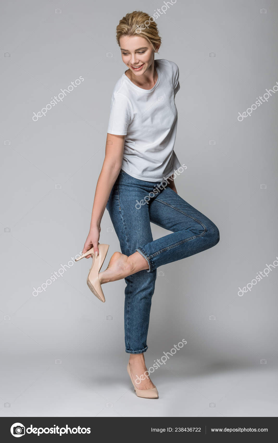 Jeans Heels
