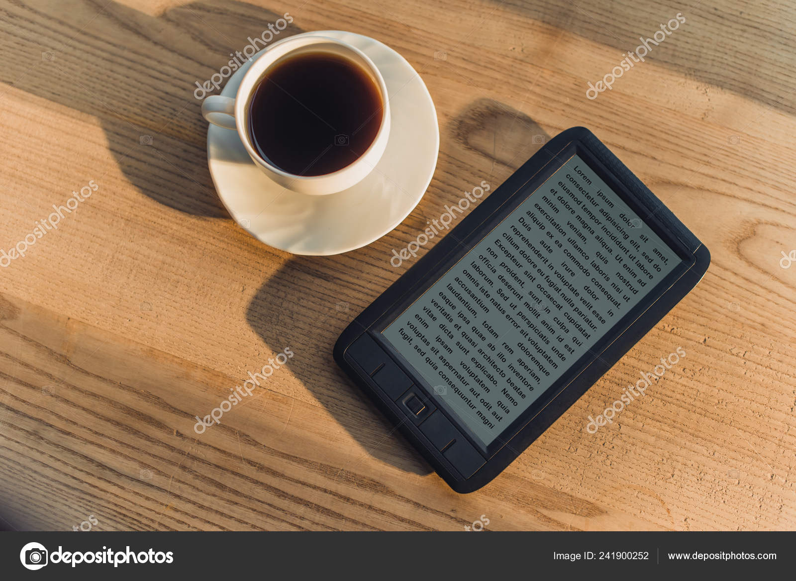 Black Book Lying Cup Drink Stock Photo By C Allaserebrina