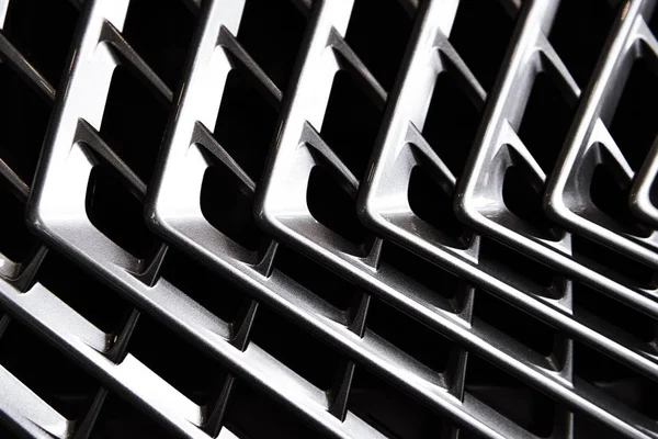 Vollständiger Rahmen aus Auto-Metallgitter als Hintergrund — Stockfoto