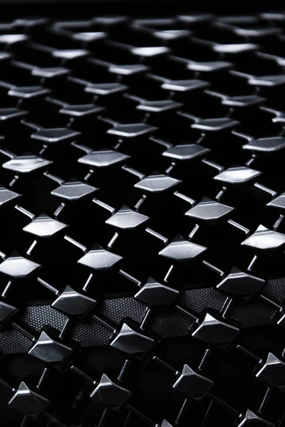 Full frame of car metal grating as background — Stock Photo