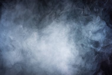 abstract texture with grey smoke on dark background clipart