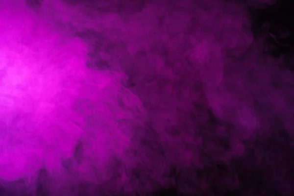 Abstract Pink Smoke Black Background — Stock Photo, Image